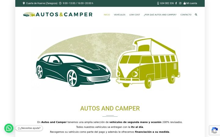 Screenshot of autosandcamper.es