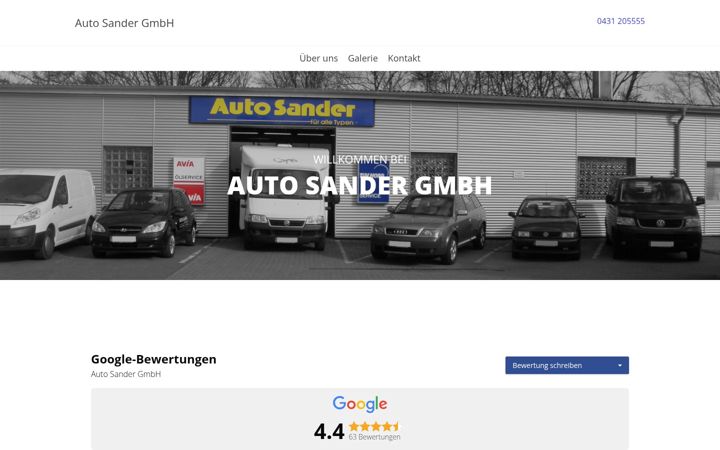 Captura de pantalla de autosander-kiel.de