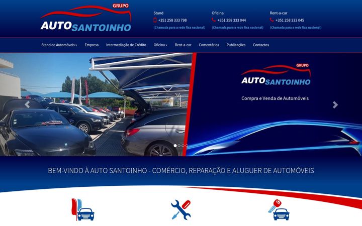 Screenshot of autosantoinho.pt