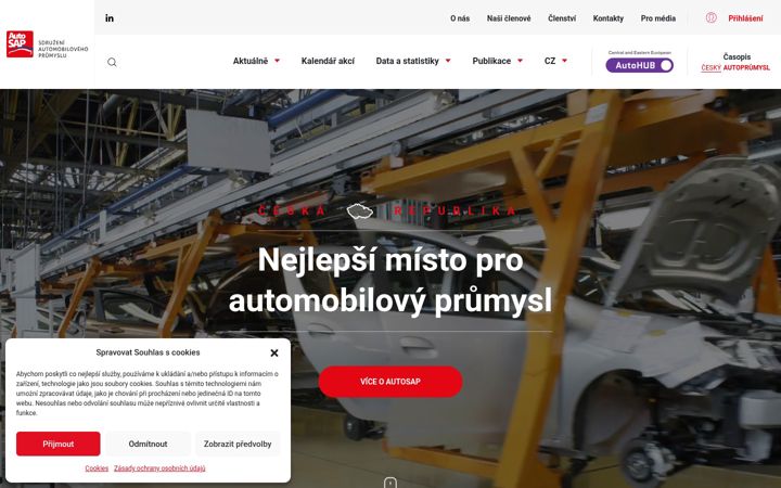 Screenshot of autosap.cz