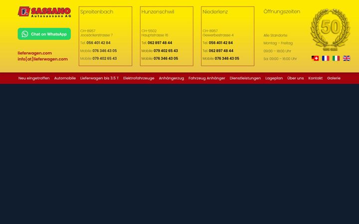 Screenshot of autosassano.ch