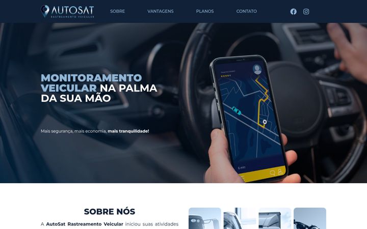 Screenshot of autosatrastreamento.com.br