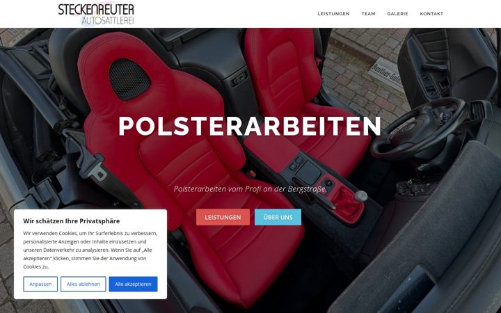 Screenshot of autosattlerei-steckenreuter.de