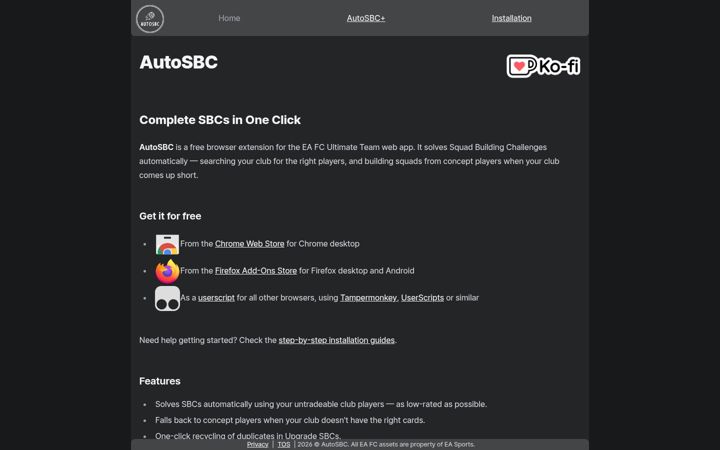 Snímek obrazovky autosbc.app