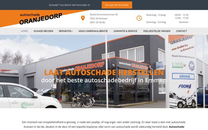 Ekrano kopija autoschadebedrijfemmen.nl