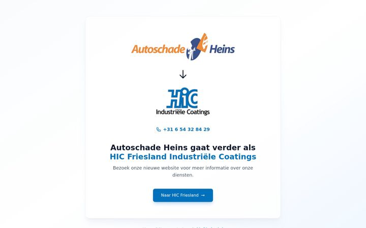 Screenshot of autoschadeheins.nl