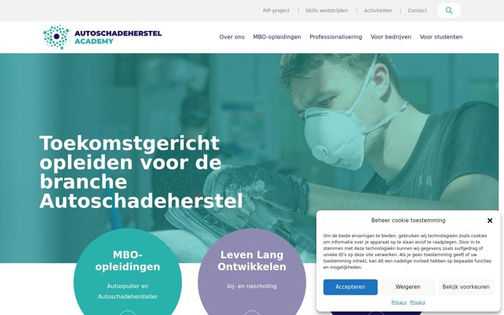 Screenshot of autoschadeherstelacademy.nl