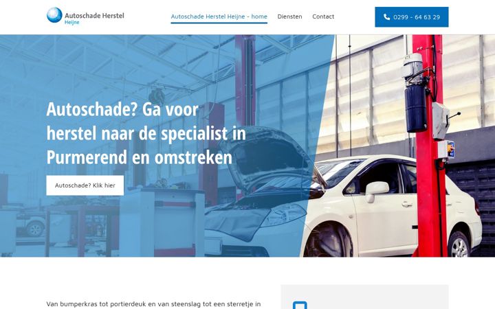 Screenshot of autoschadeherstelheijne.nl