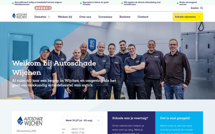 Snimka zaslona za autoschadewijchen.nl