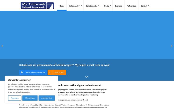 Snimka zaslona za autoschadezijdepark.nl