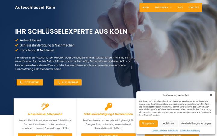 Screenshot of autoschluessel-koeln.de