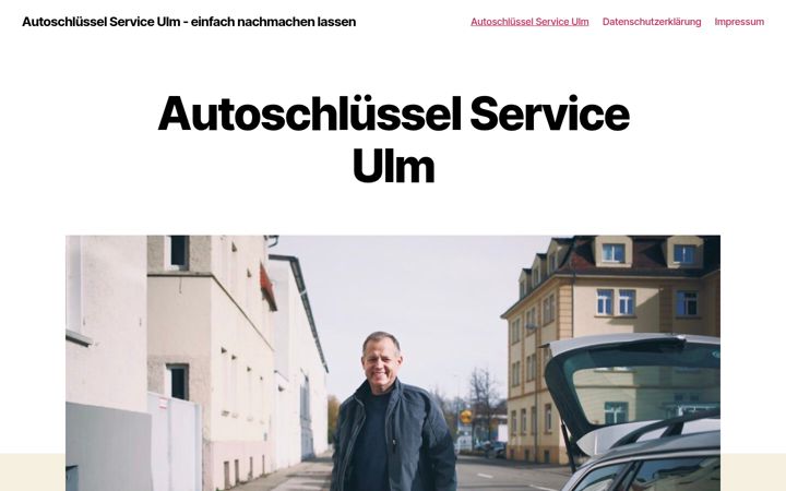 Screenshot of autoschluessel-ulm.de