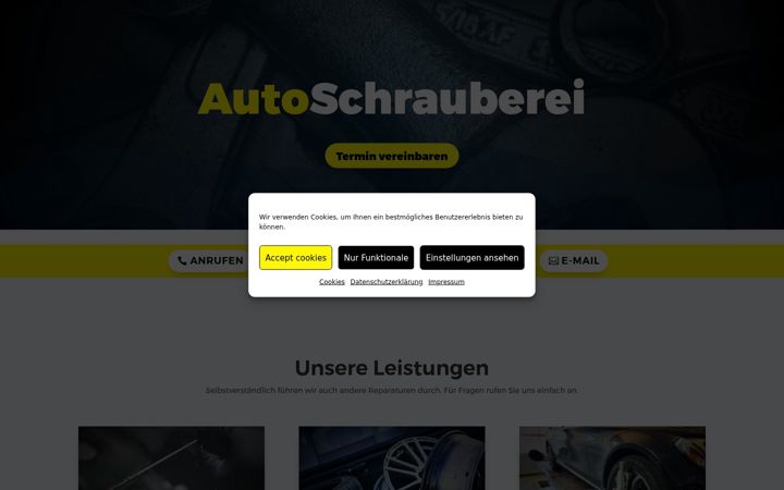 Ekraanipilt saidist autoschrauberei.de
