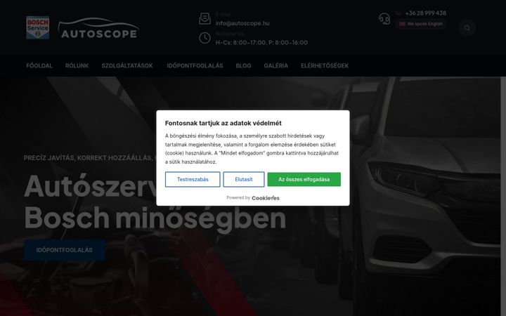 Screenshot of autoscope.hu