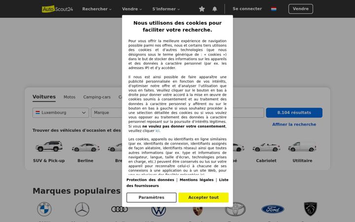 Screenshot of autoscout24.lu