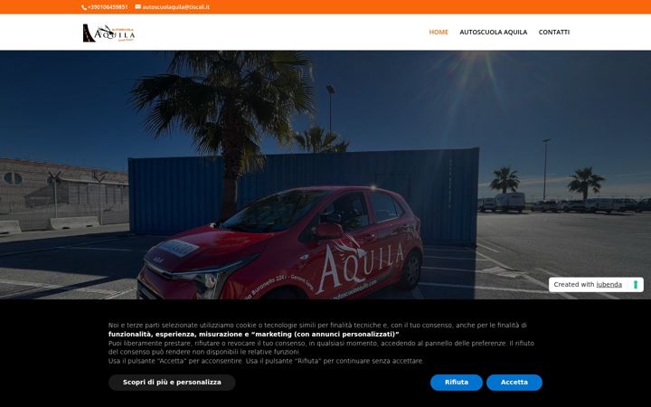 Screenshot of autoscuolaaquila.it
