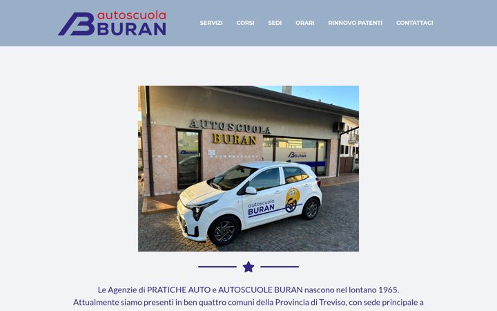 Screenshot di autoscuolaburan.it
