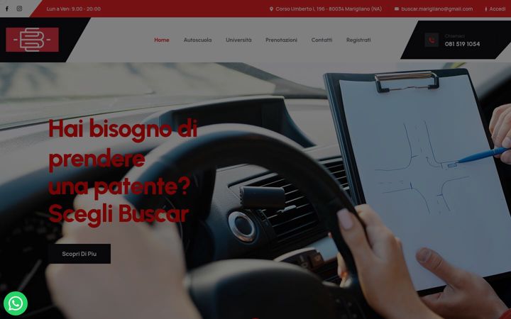 Screenshot di autoscuolabuscar2.it