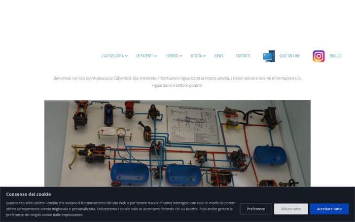 Screenshot di autoscuolacaberletti.it