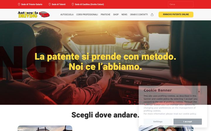Ekrano kopija autoscuoladriving.it