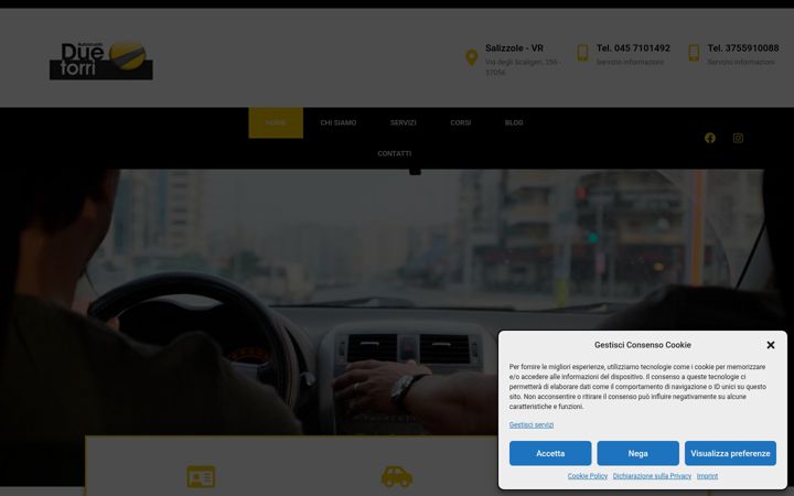 Screenshot of autoscuoladuetorri.net