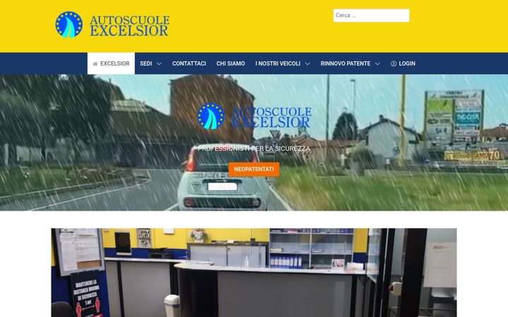 Screenshot of autoscuolaexcelsior.it
