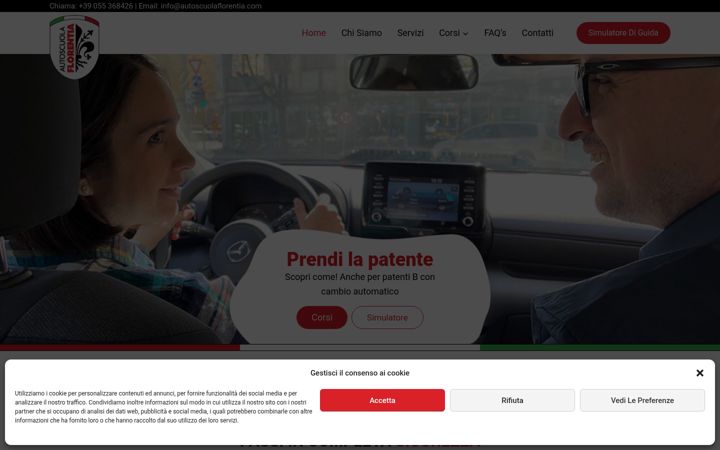 Screenshot von autoscuolaflorentia.com