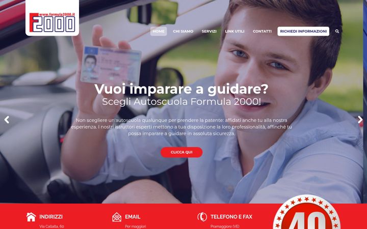 Ekrano kopija autoscuolaformula2000.it