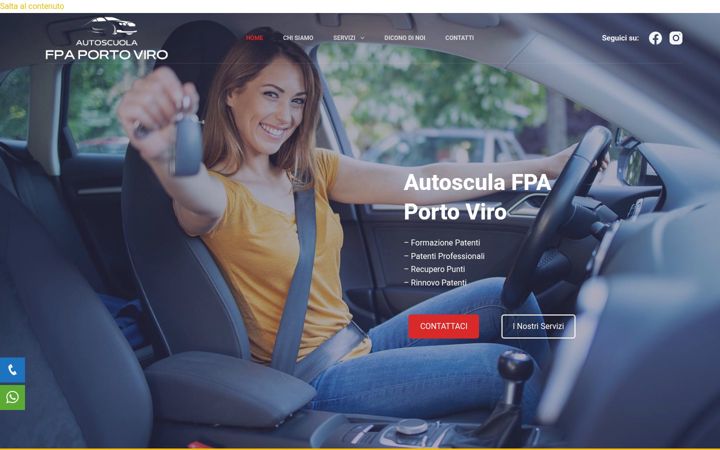 Screenshot of autoscuolafpa.it
