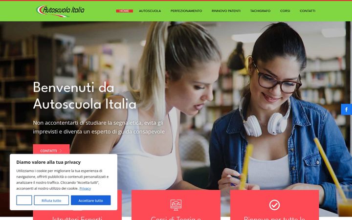 Screenshot of autoscuolaitalia.com