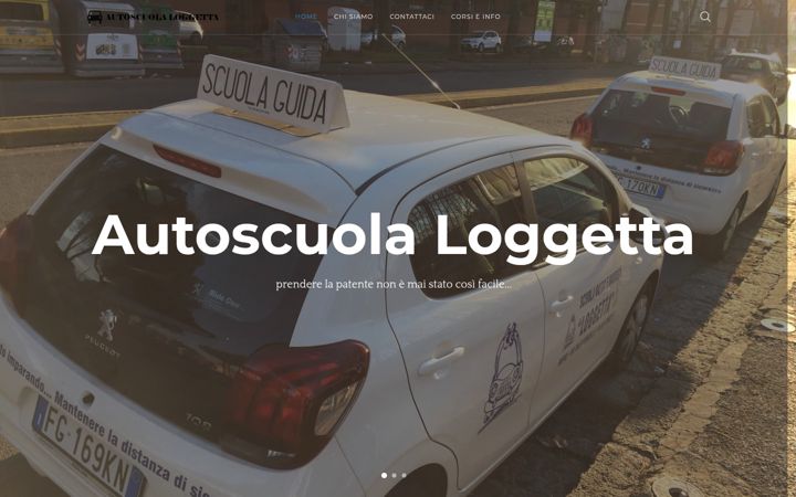 Screenshot of autoscuolaloggetta.it