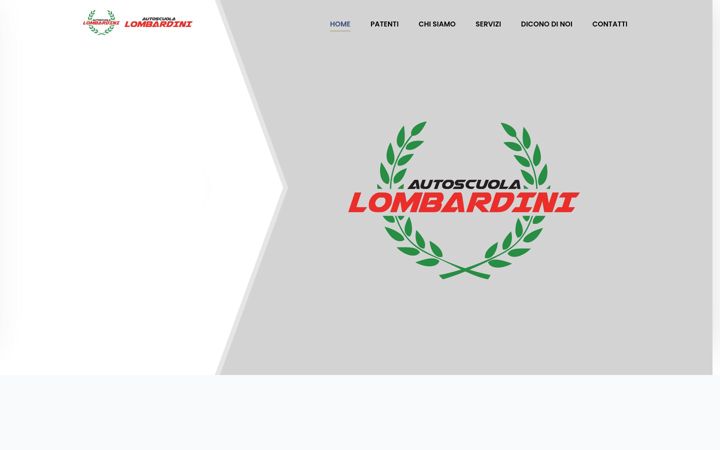Screenshot of autoscuolalombardini.com