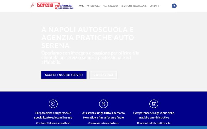 Screenshot of autoscuolanapoli.it