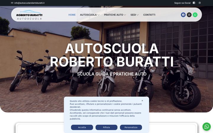 Skjámynd af autoscuolarobertoburatti.it