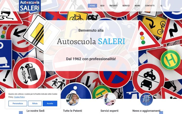Screenshot of autoscuolasaleri.it