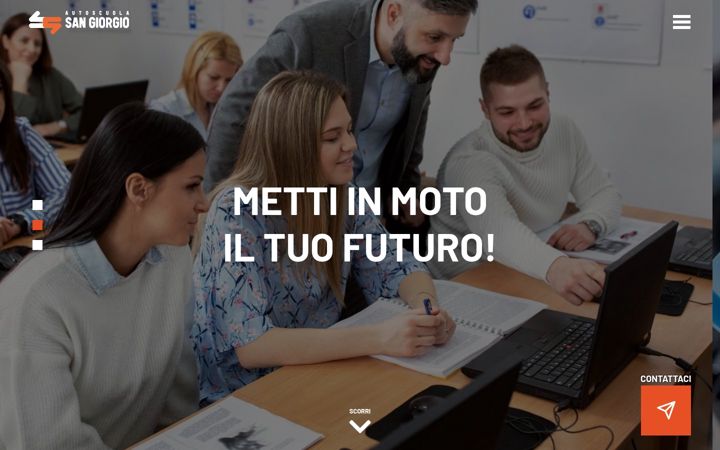 Screenshot of autoscuolasangiorgio.com