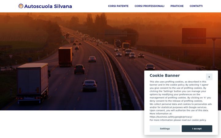 Screenshot of autoscuolasilvana.it