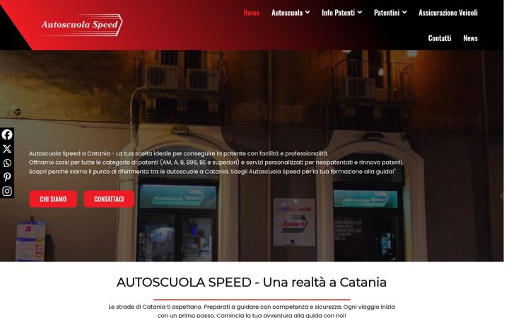 Screenshot of autoscuolaspeed.it