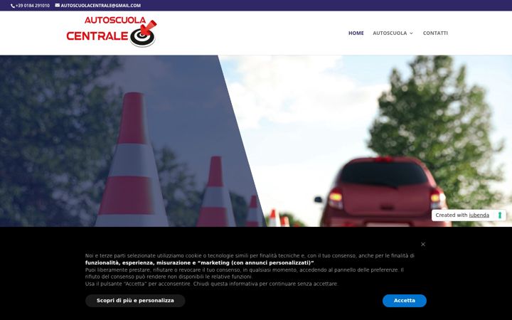 Screenshot of autoscuolavallecrosia.it