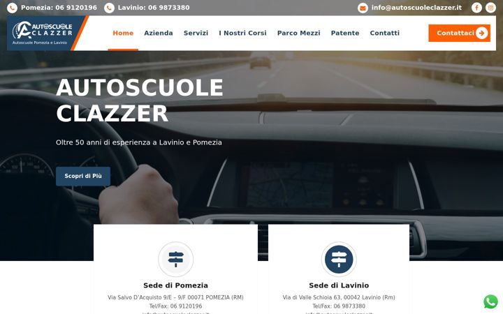Screenshot of autoscuoleclazzer.it