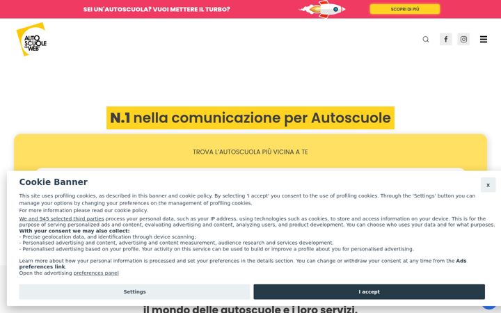 Captura de ecrã de autoscuolenelweb.it