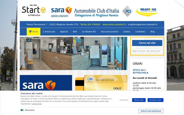 Screenshot of autoscuolestart.it