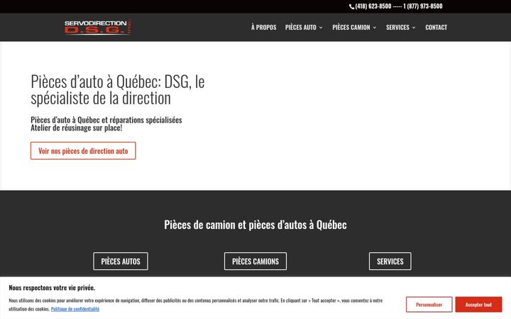 Screenshot of autosdsg.ca