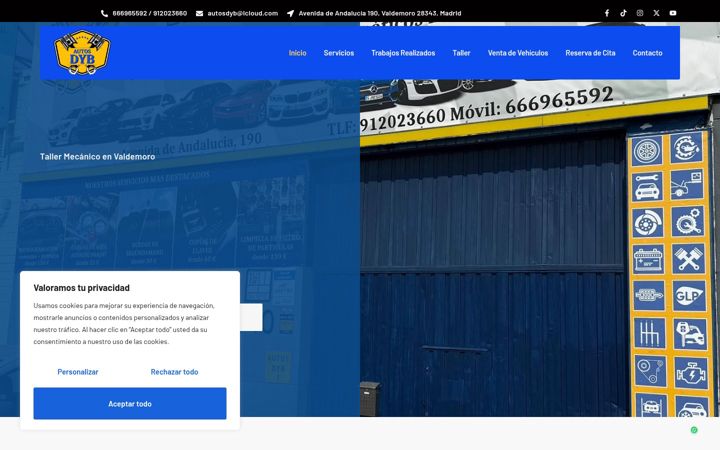 Screenshot of autosdyb.es