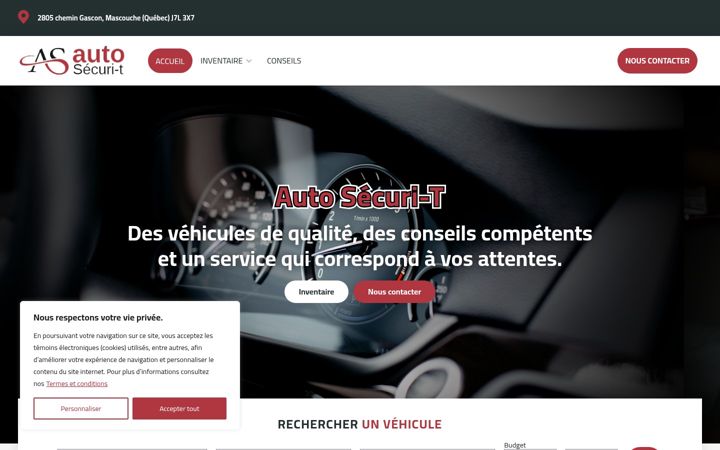 Capture d'écran de autosecuri-t.com