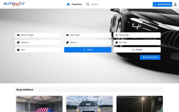 Screenshot of autosel.lt