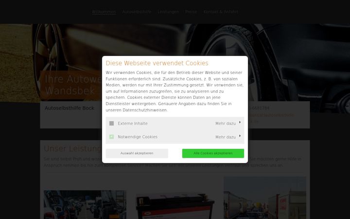 Screenshot of autoselbsthilfe-bock.de