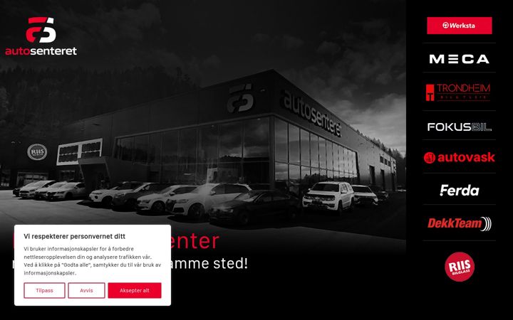 Screenshot of autosenteret.com