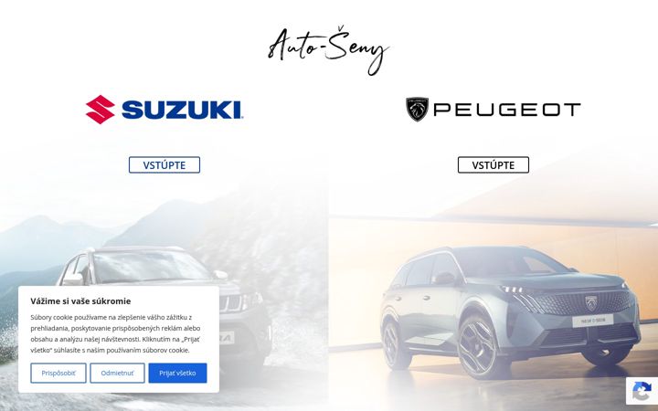 Snímek obrazovky autoseny.sk