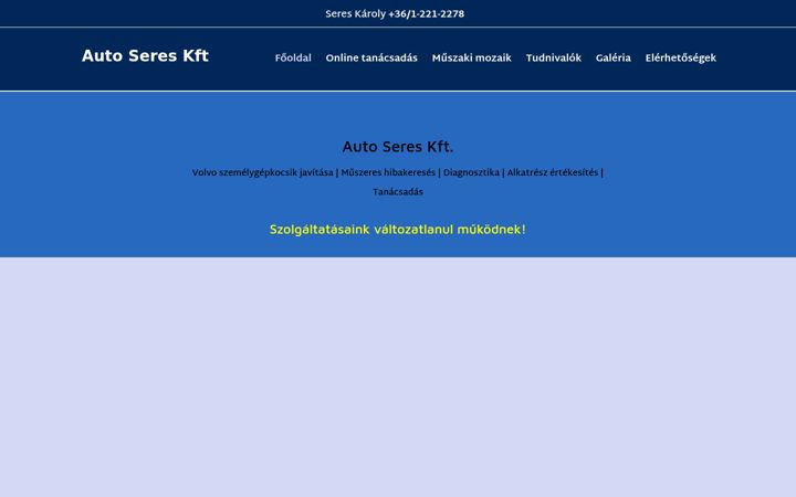 Screenshot of autoseres.hu